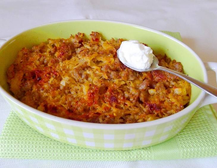 Sauerkraut-Faschiertes-Auflauf Sauerkraut-Faschiertes-Auflauf
