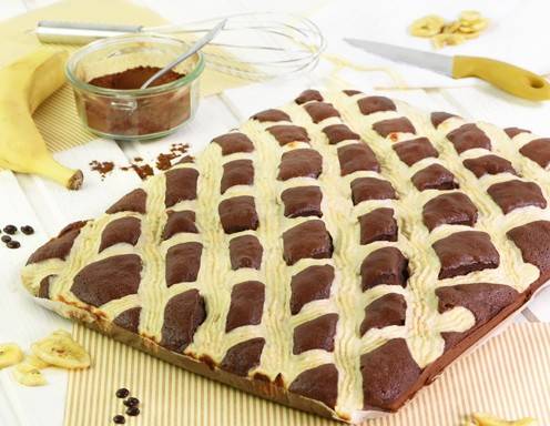 Schoko-Bananen-Steppdeckenkuchen Rezept