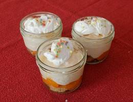 Marillendessert mit Kuchenresten Marillendessert mit Kuchenresten