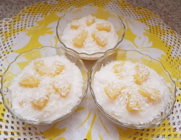 Ananas-Kokos Pudding