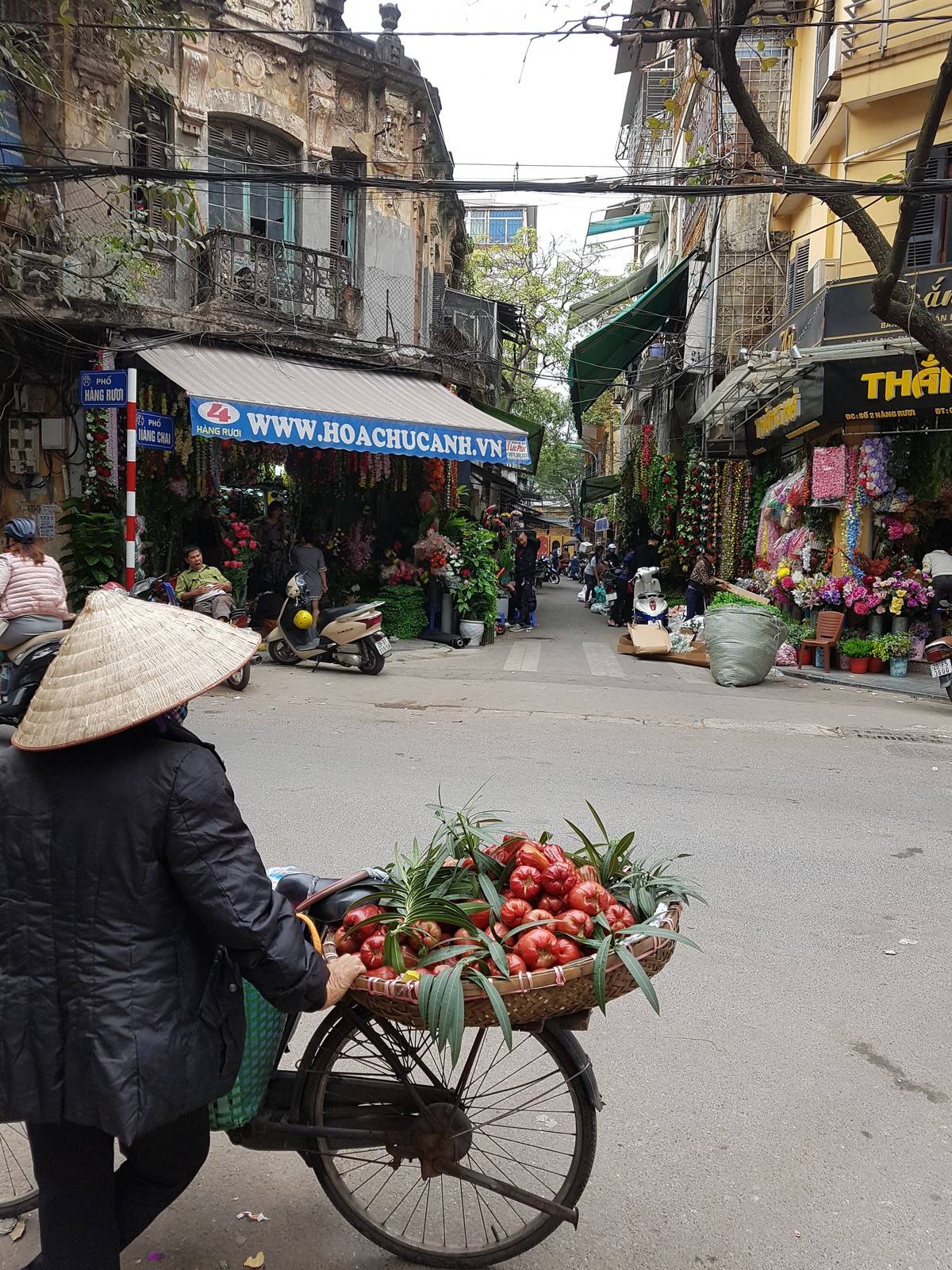 Die Altstadt von Hanoi und ihre Obstverkäufer