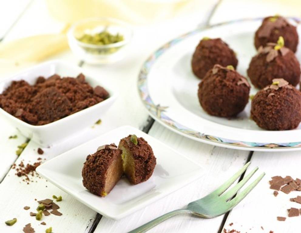 Vegane Cookie Dough Brownie Bombs Vegane Cookie Dough Brownie Bombs