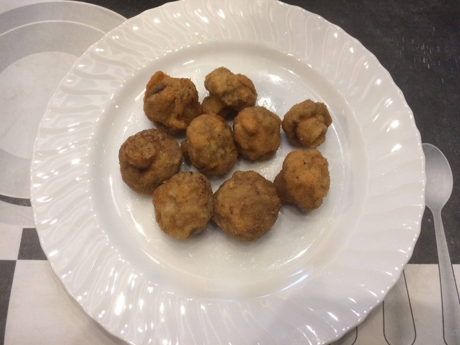 Gebackene Champignons