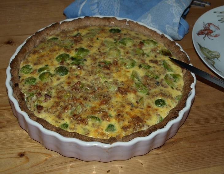 Kohlsprossenquiche Kohlsprossenquiche