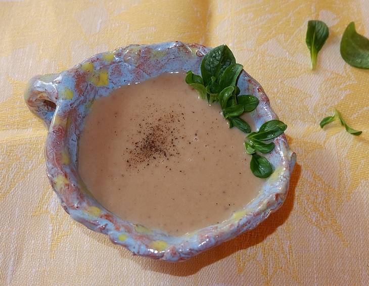 Austernseitling-Cremesuppe Austernseitling-Cremesuppe