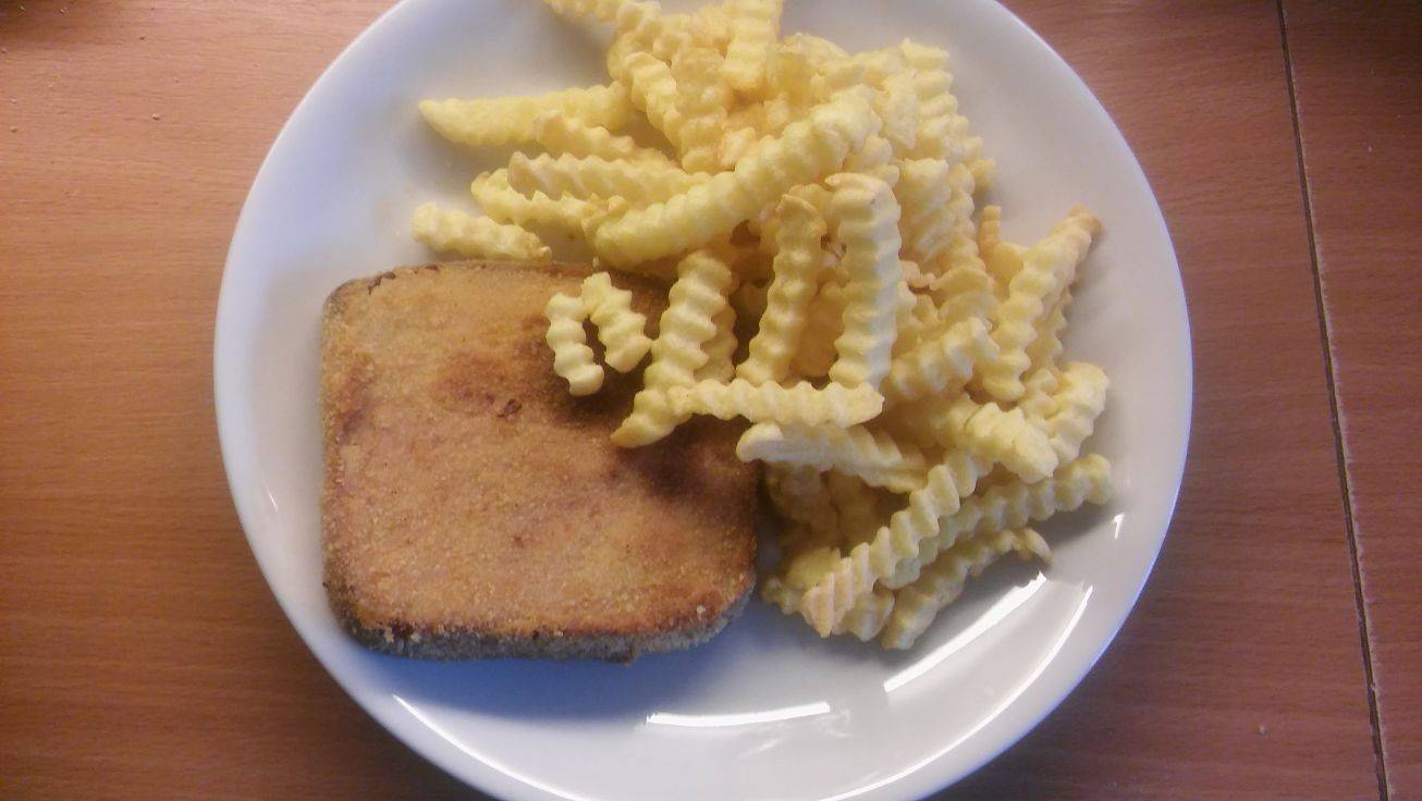 Gebackener Leberkäse aus dem Airfryer