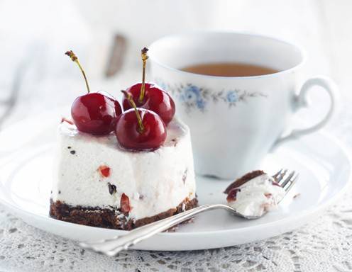 Ricottacremetörtchen mit Kirschen Rezept