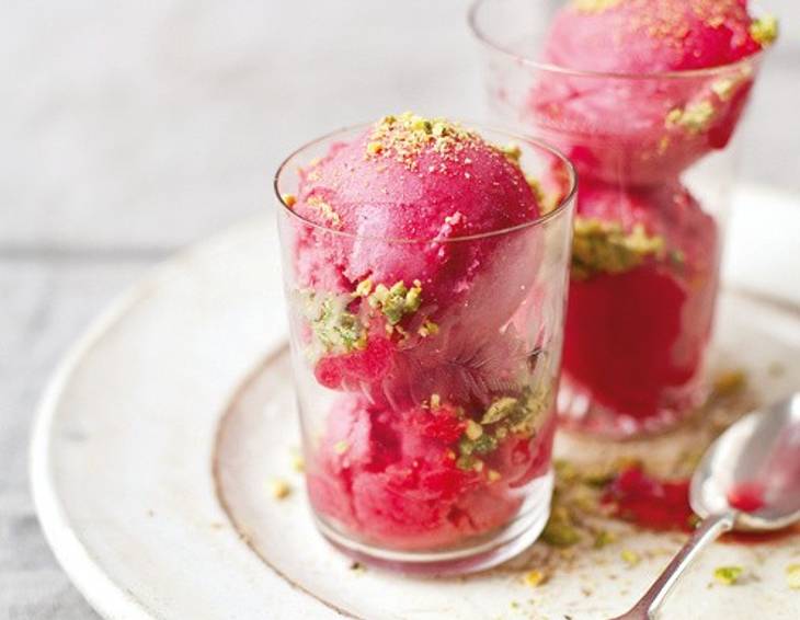 Blutorangen-Kardamom-Sorbet Blutorangen-Kardamom-Sorbet
