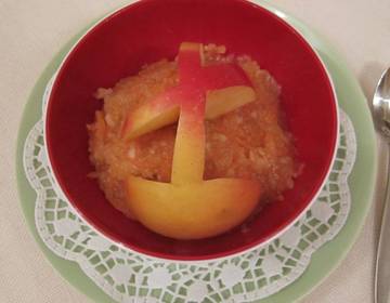 Apfel-Karotten-Türmchen Apfel-Karotten-Türmchen