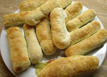 Blätterteigrollen mit Spargel, Schinken und Käse Blätterteigrollen mit Spargel, Schinken und Käse