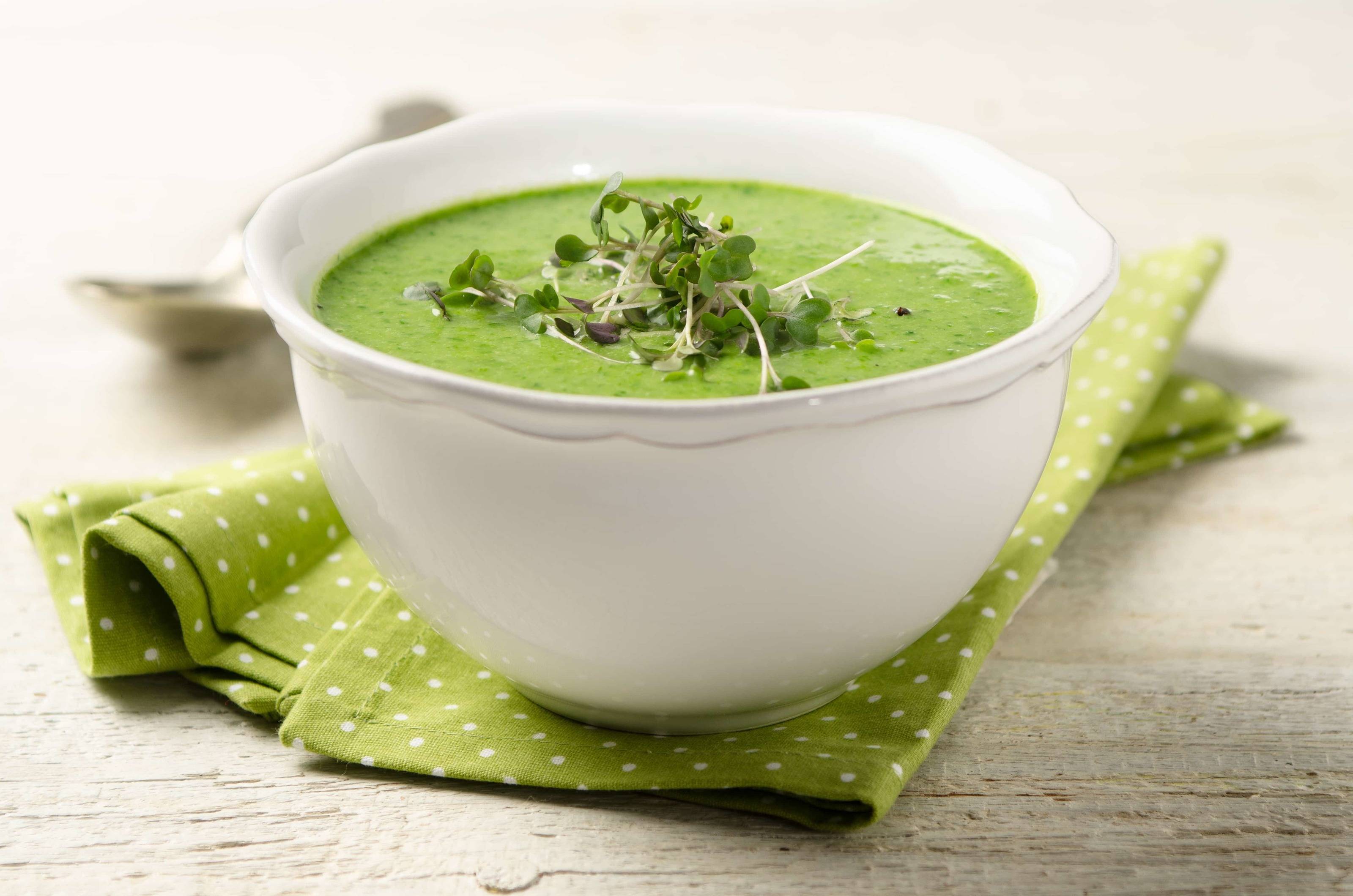 Bärlauchcremesuppe mit Kartoffeln