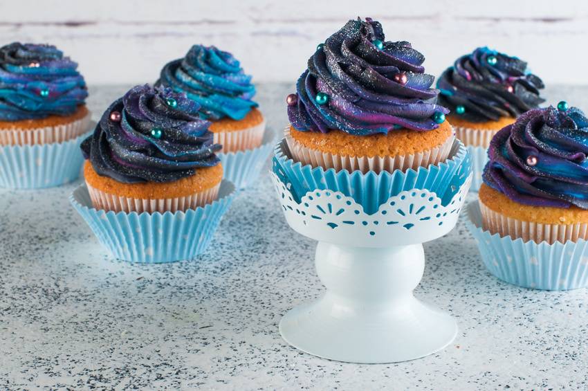 Galaxy Cupcakes Rezept
