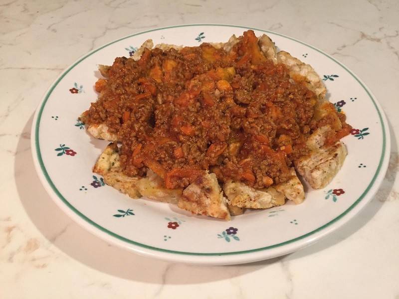 G'röste Knödel Bolognese Rezept - ichkoche.de G'röste Knödel Bolognese Rezept - ichkoche.de