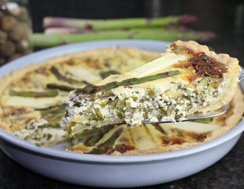 Bärlauch-Spargel-Quiche Rezept