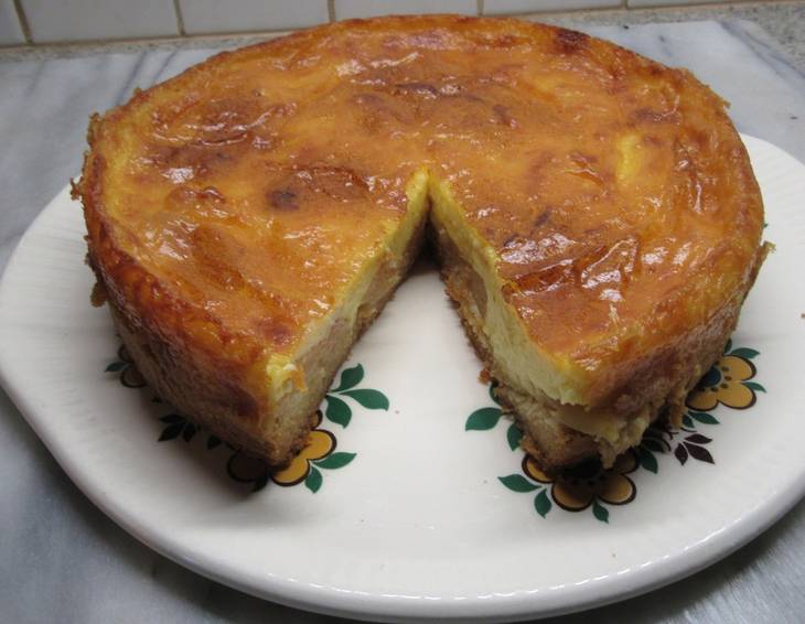 Apfelkuchen mit Puddingcreme Apfelkuchen mit Puddingcreme