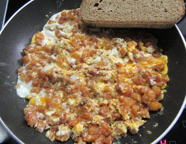 Grammeln mit Ei Grammeln mit Ei