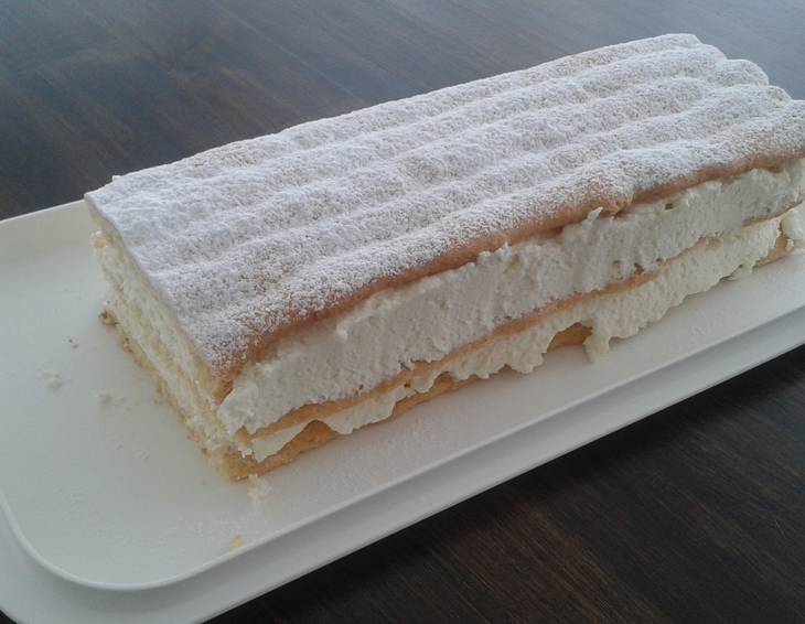 Topfenschnitten Rezept mit Schlagobers Topfenschnitten Rezept mit Schlagobers