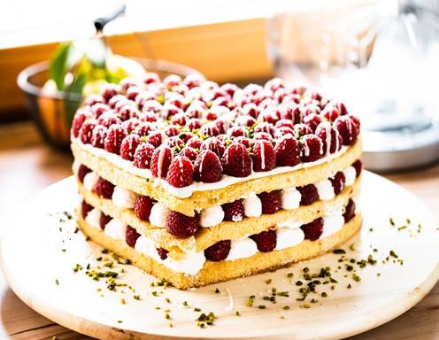 Himbeerherz mit Guma Pâtisserie Creme Rezept