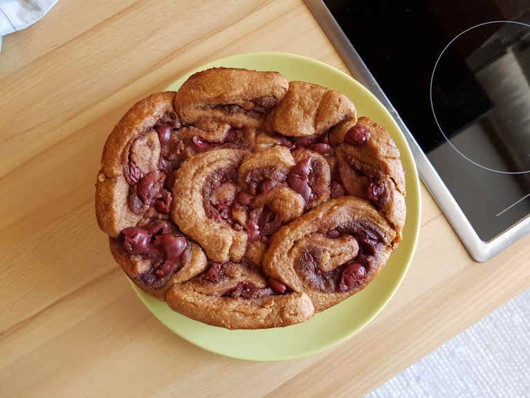 Kirsch-Nussschneckenkuchen aus dem Schongarer Rezept - ichkoche.de