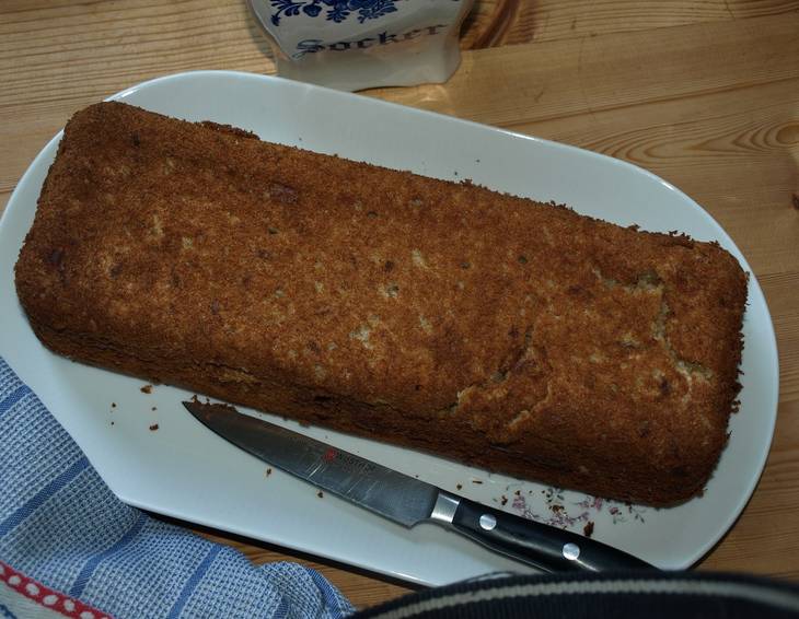 Bananenkuchen aus Vollkorndinkelmehl