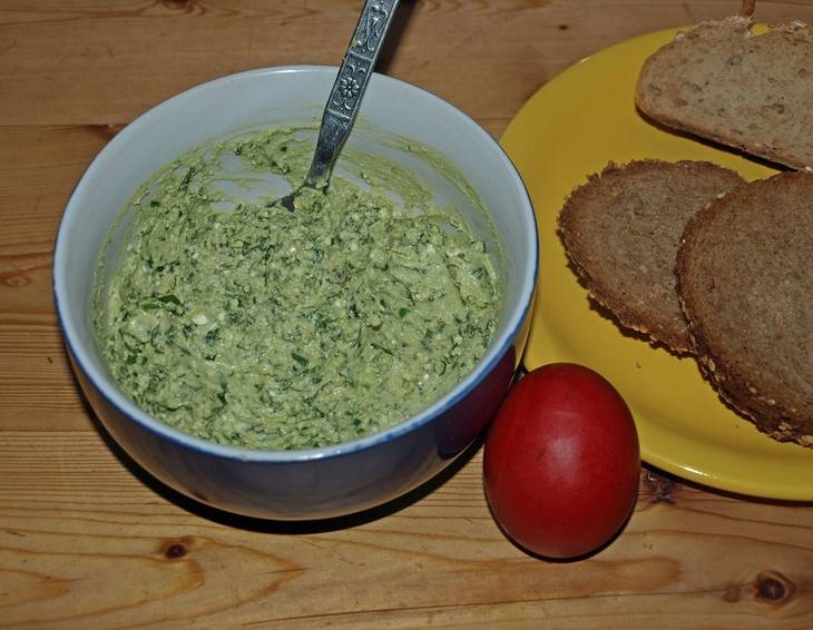 Schaftopfen mit Kräutern Schaftopfen mit Kräutern