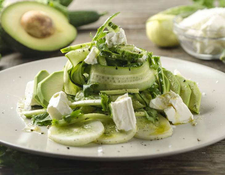 Gurken-Carpaccio mit Senf-Vinaigrette