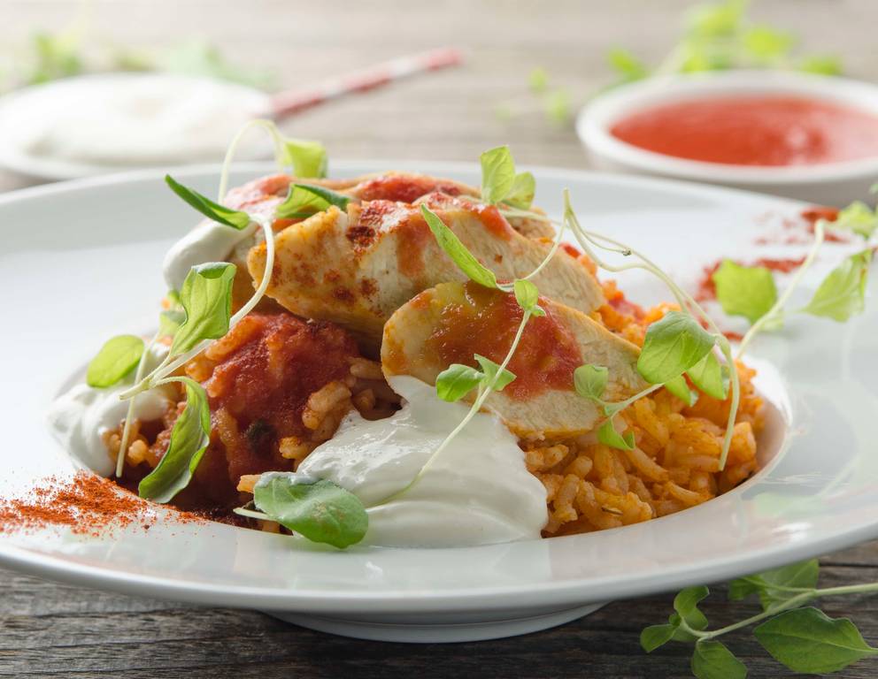 Schnelles Hühner-Reisfleisch Schnelles Hühner-Reisfleisch