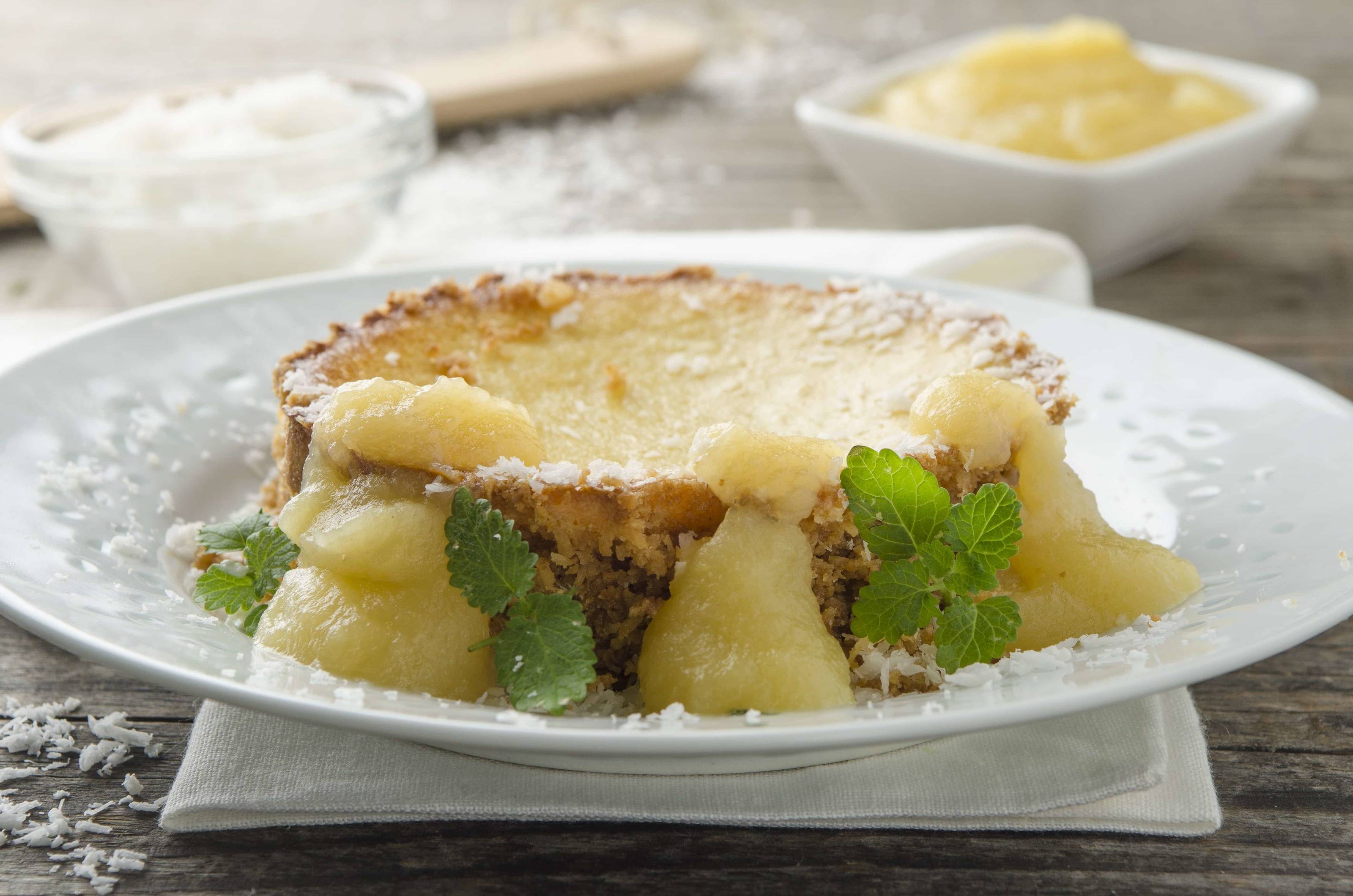 Mini-Kokos-Cheesecakes mit Apfelmus Rezept