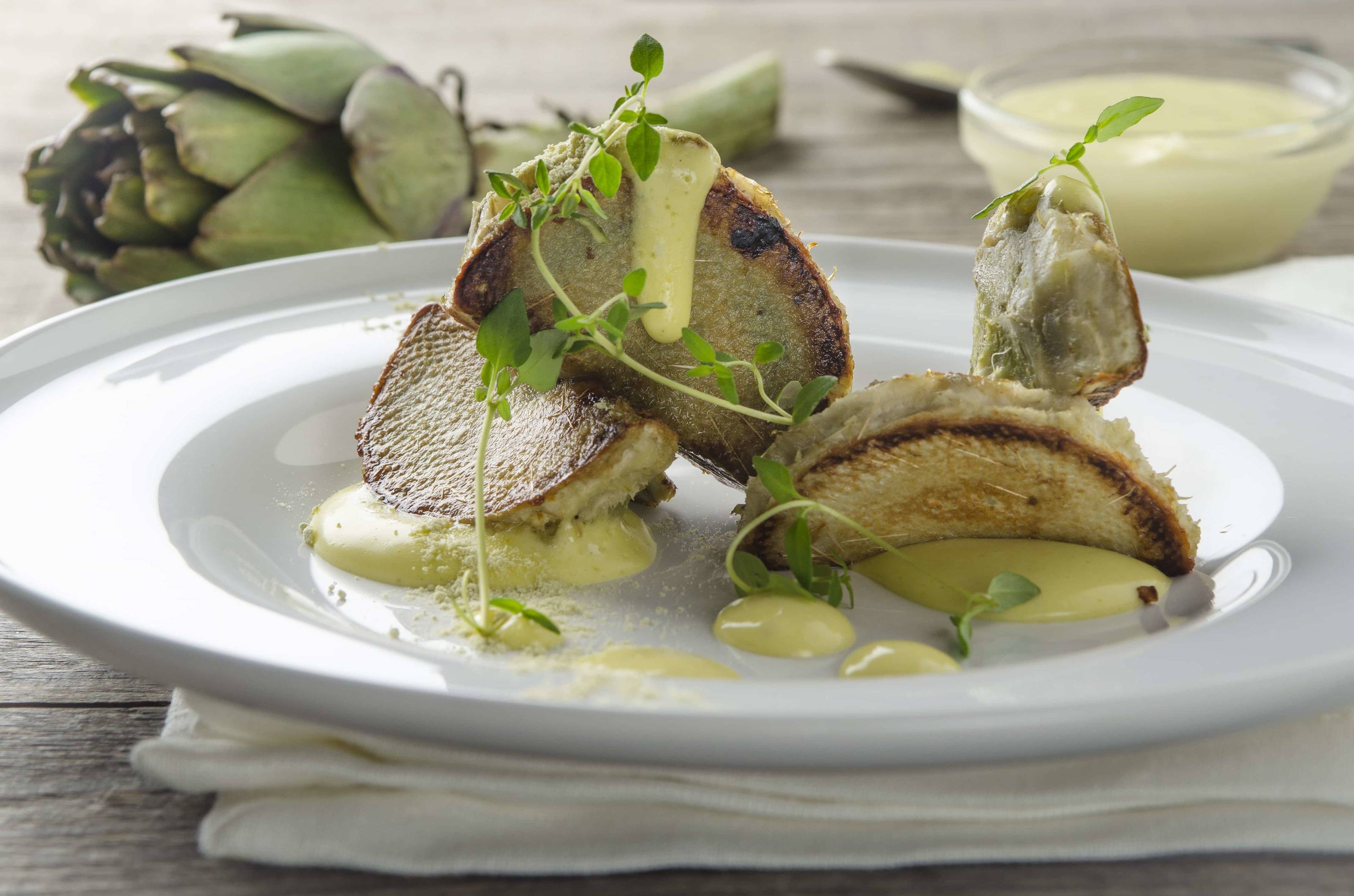Gegrillte Artischocken mit Wasabi-Mayonnaise Rezept