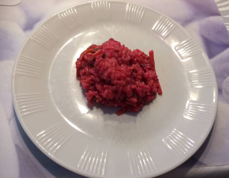 Cremiges Rote Rüben-Risotto Cremiges Rote Rüben-Risotto