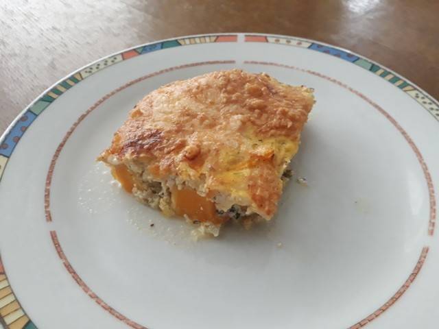 Kürbisgratin mit Käse-Rahmguss