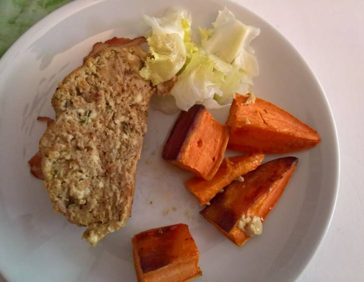 Faschierter Braten mit Süßkartoffeln Faschierter Braten mit Süßkartoffeln