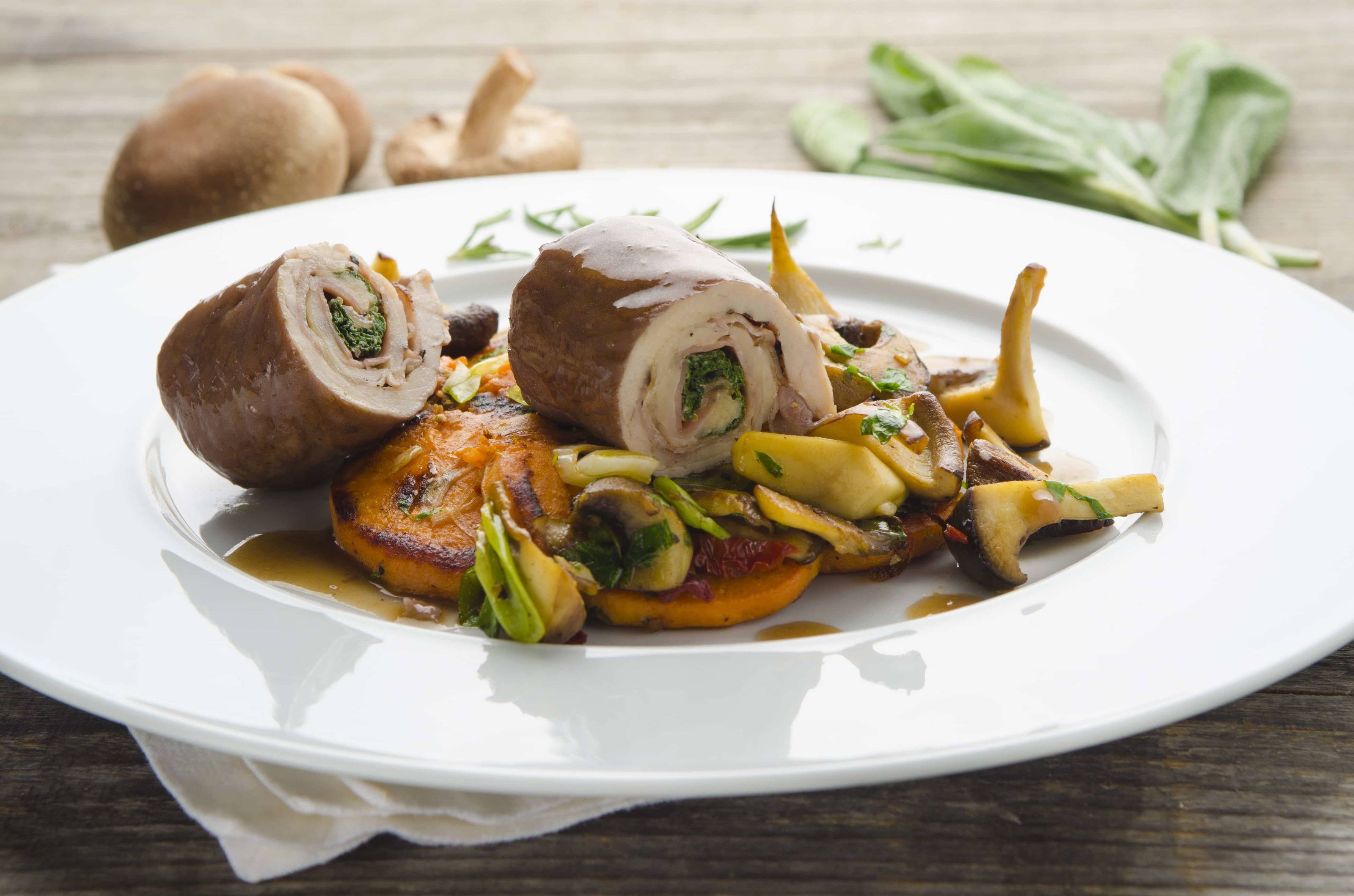 Saltimbocca vom Truthahn mit Süßkartoffelgröstl Rezept