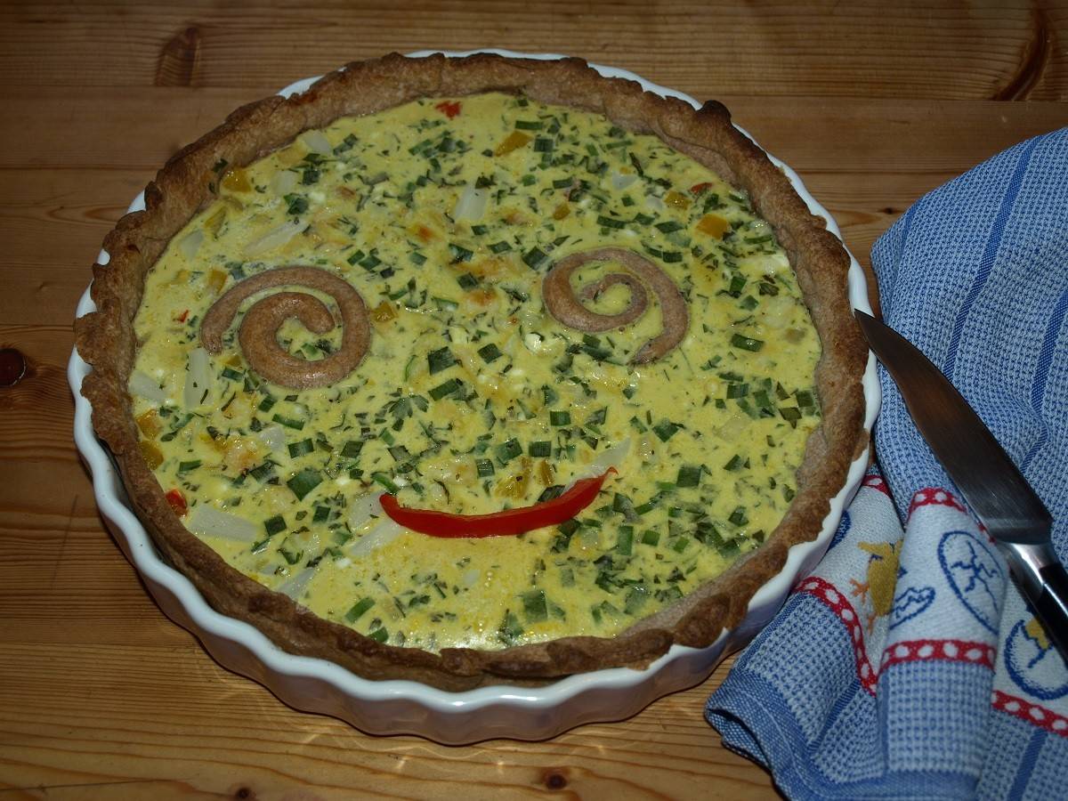 Würzige Spargelquiche