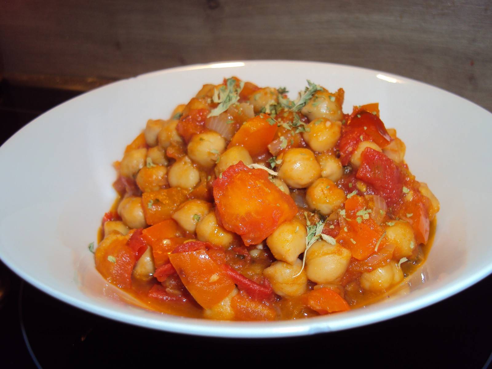 Spicy Tomaten Kichererbsen Ragout