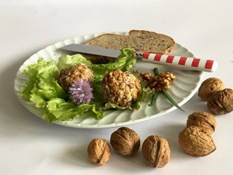 Topfenbällchen im Walnussmantel Rezept - ichkoche.de Topfenbällchen im Walnussmantel Rezept - ichkoche.de