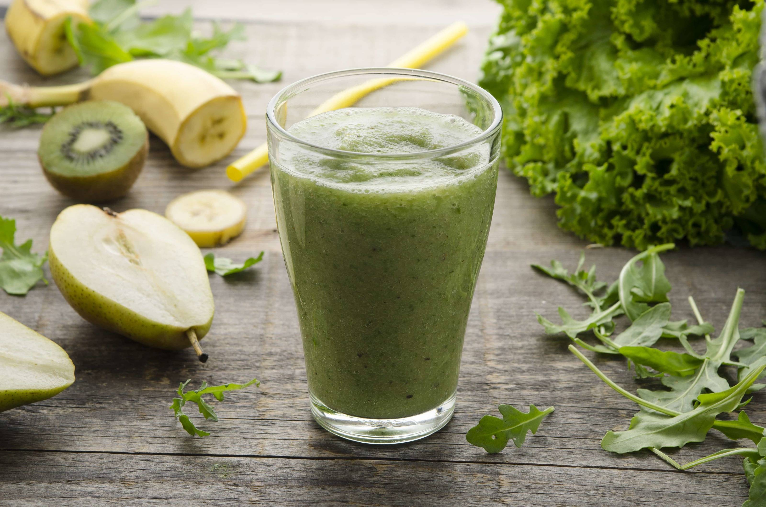 Salat-Rucola-Obst-Smoothie Rezept