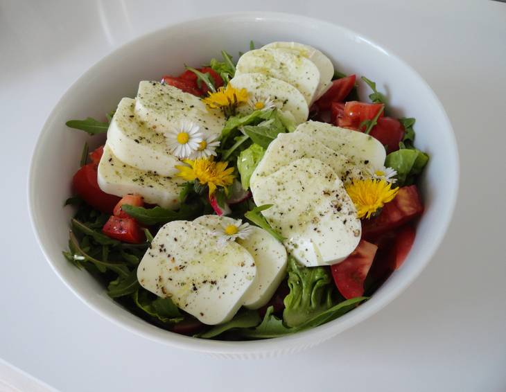 Salat mit frischem Schafkäse Salat mit frischem Schafkäse