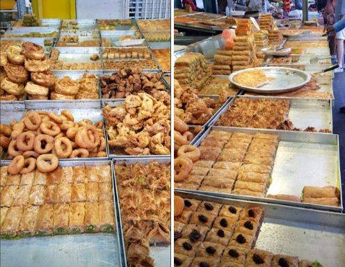 Carmel Market - Baklava & andere Sündigkeiten