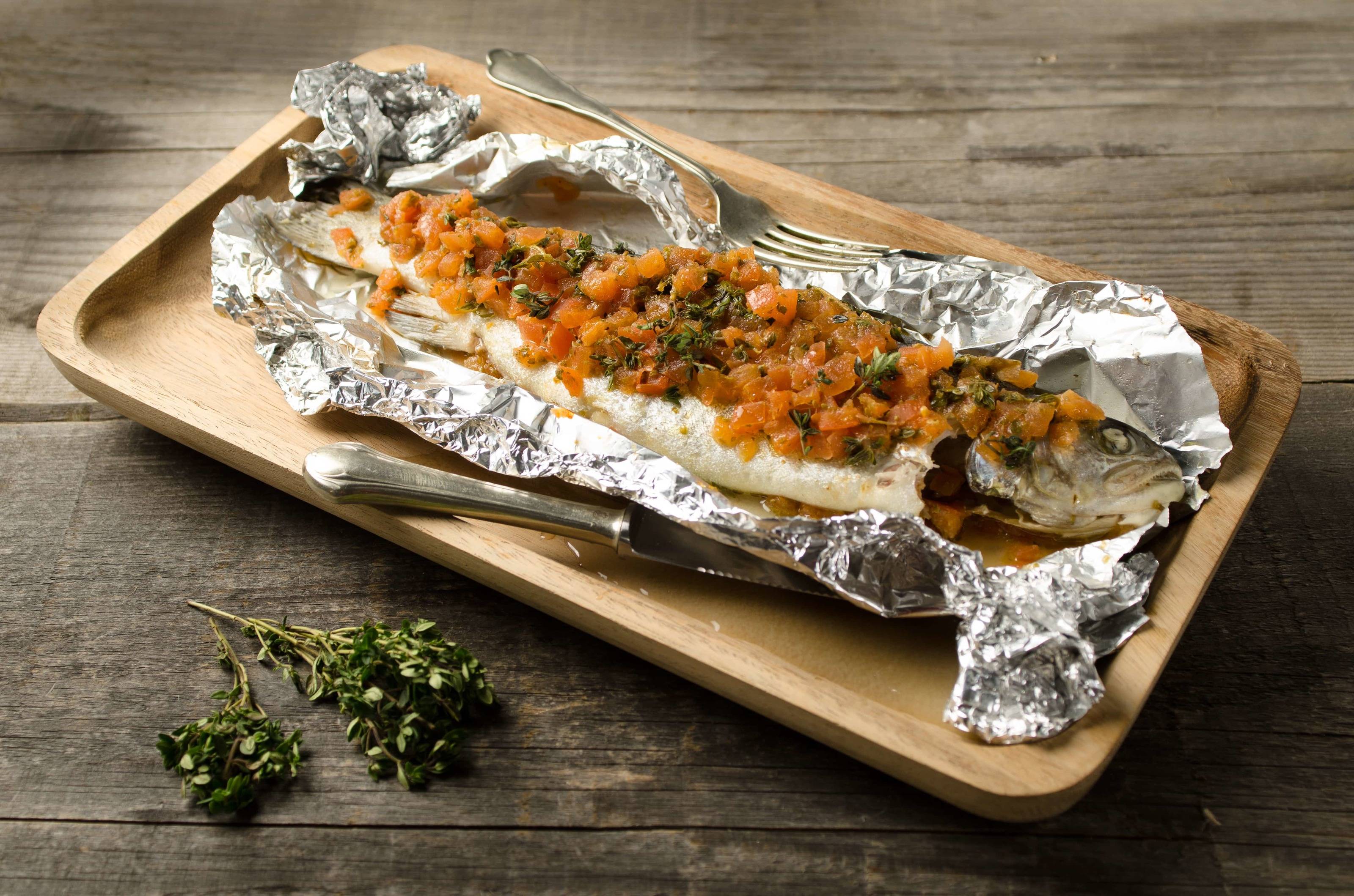 Saibling in Folie Rezept