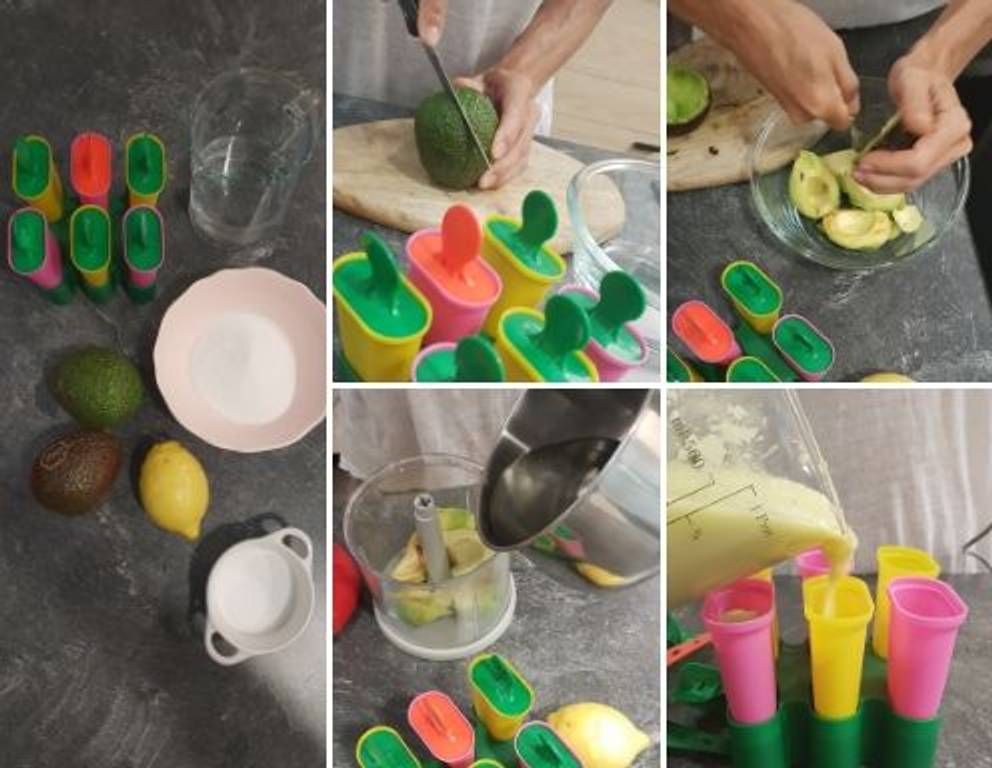Avocado Eis - Schritt für Schritt Avocado Eis - Schritt für Schritt