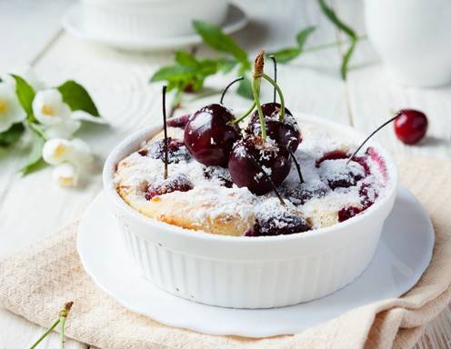 Clafoutis à la Coco (Kirsch-Kokos-Auflauf) Rezept