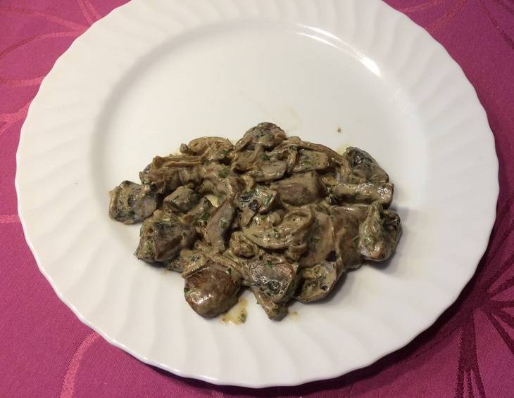 Gedünstete Champignons Gedünstete Champignons