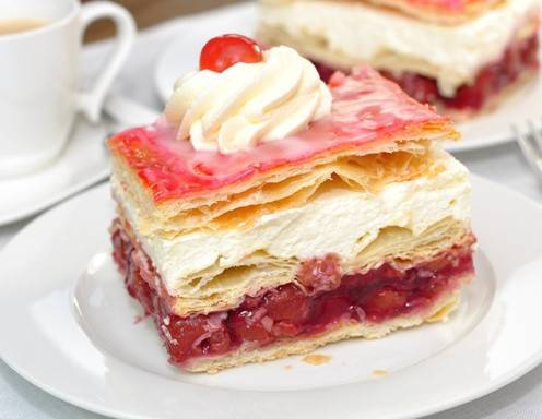Creme-Kirsch-Schnitten Rezept