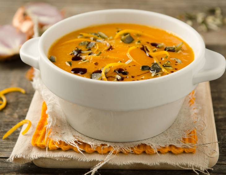 Karotten-Blutorangen-Suppe Karotten-Blutorangen-Suppe