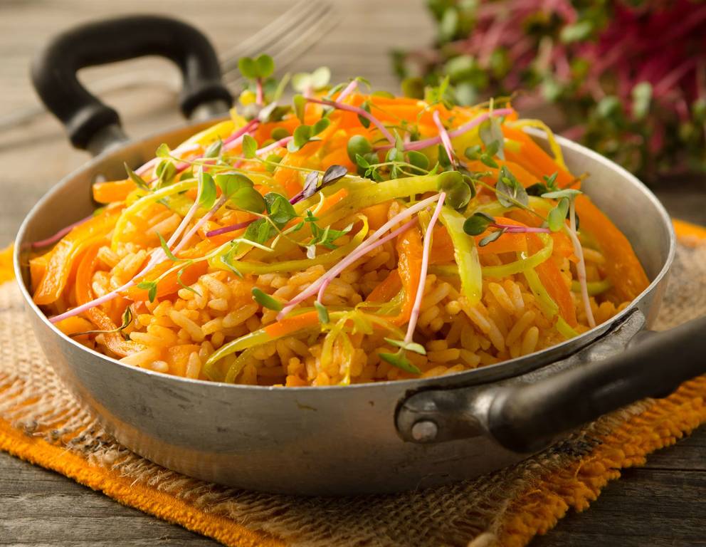 Vegetarischer Kürbis-Paprika-Reis Vegetarischer Kürbis-Paprika-Reis