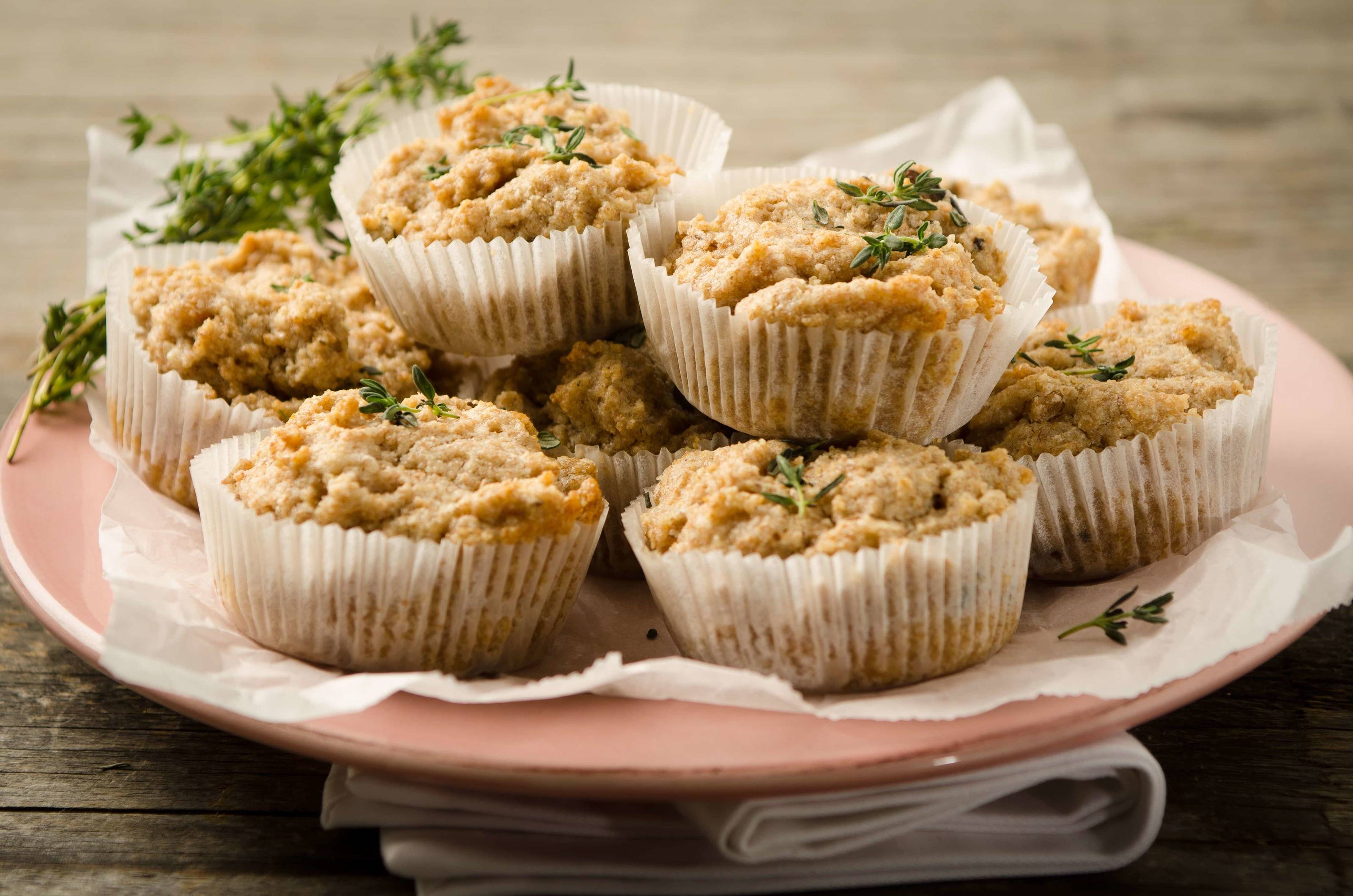 Austernpilz-Dinkelgrieß-Muffins Rezept