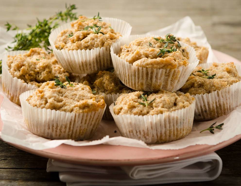 Austernpilz-Dinkelgrieß-Muffins Austernpilz-Dinkelgrieß-Muffins