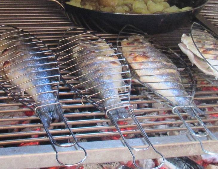 Grillfisch aus dem Korb