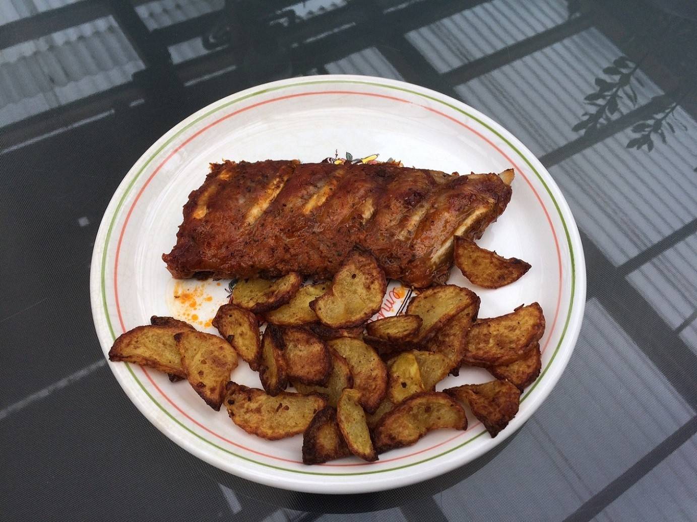 Gegrillte Spare-Ribs